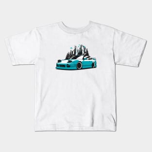 Mint S13 JDM Coupe Kids T-Shirt